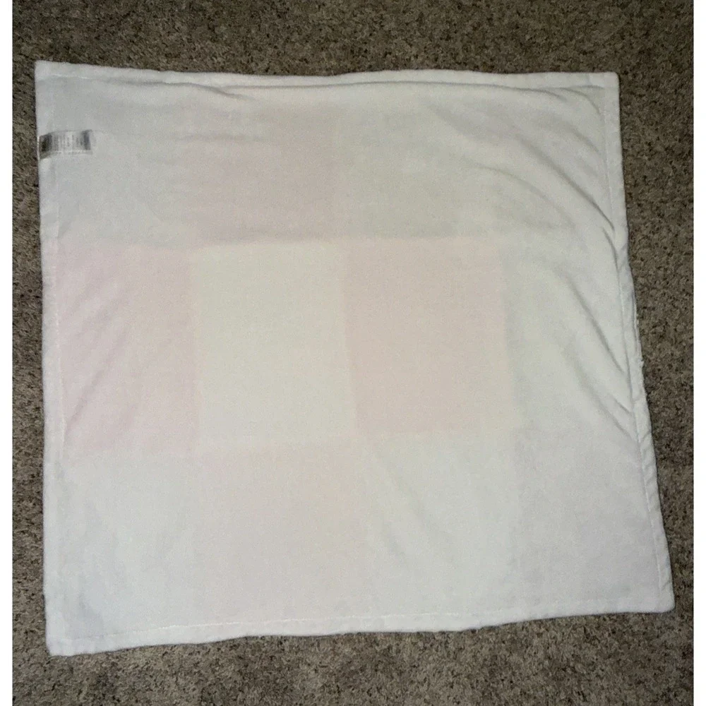 Baby Essentials Patchwork Baby Blanket‎ Pink White Stripes Minky Dot Lovey